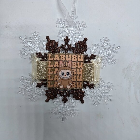 NWT Labubu Ornament The Monsters Pop Mart Christmas Holiday Decor OOAK Handmade - Picture 2 of 4